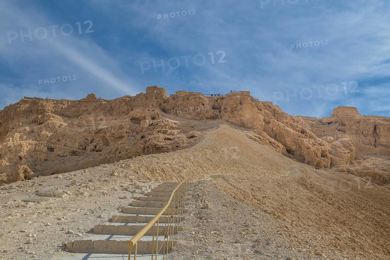 West view with Roman siege ramp