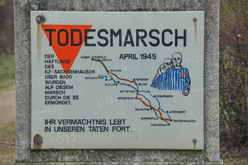 Memorial plaque Death March