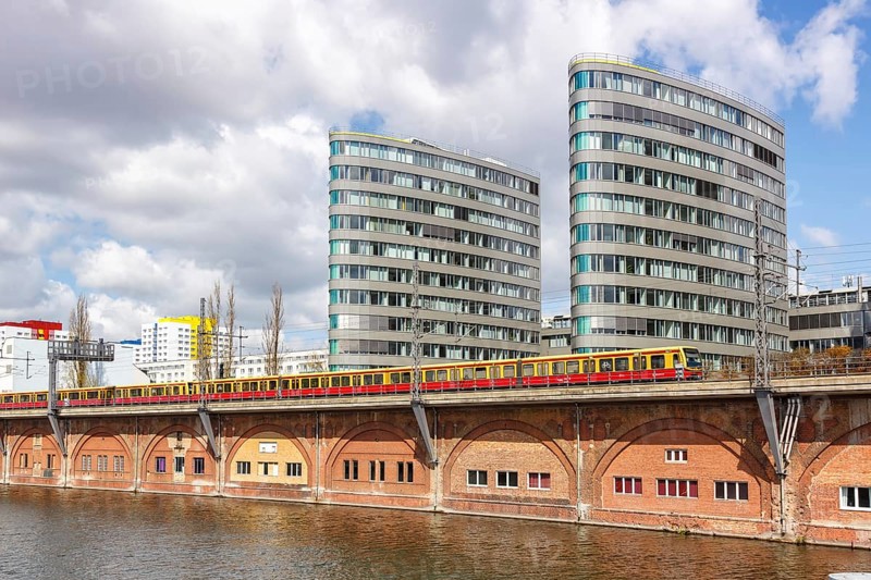 S-Bahn train of Deutsche Bahn DB at Jannowitzbruecke in Berlin