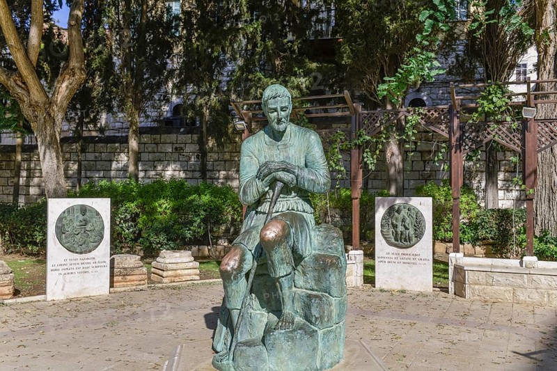 Bronze statue of Saint Joseph