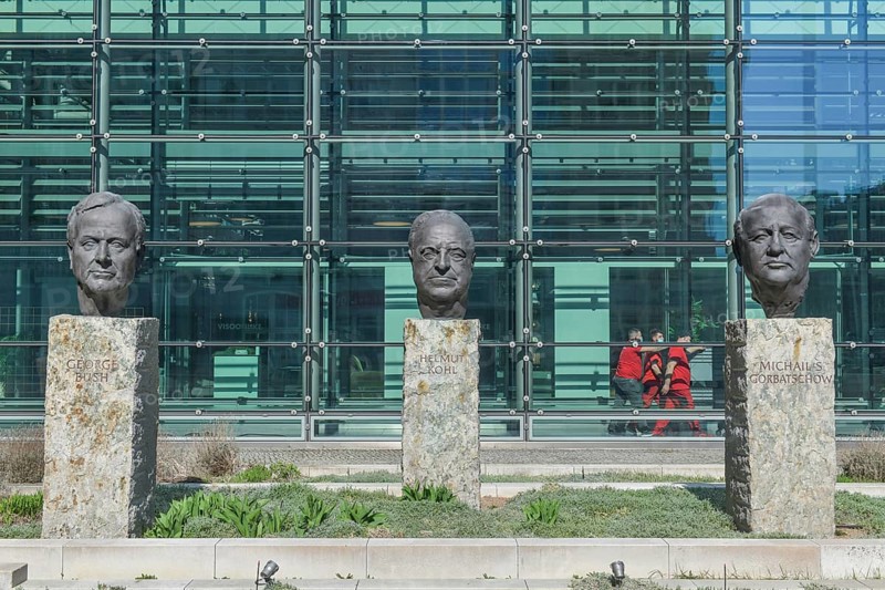 Busts of President George Bush