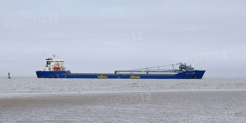 Bulk carrier on the North Sea