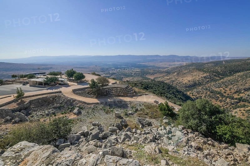 View from Nimrod Fortress of the Hula Plain
