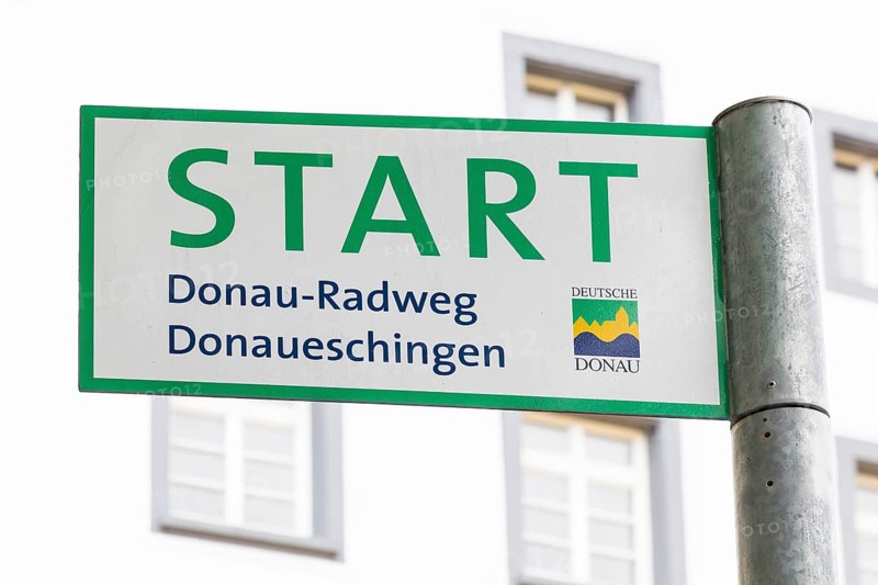 Sign Start of the Danube Cycle Path