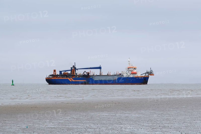 Dredger on the North Sea