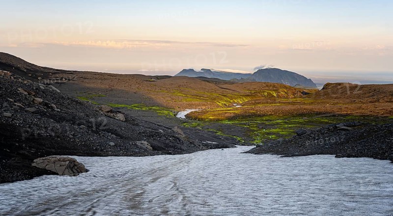 Spectacular landscape in the evening light