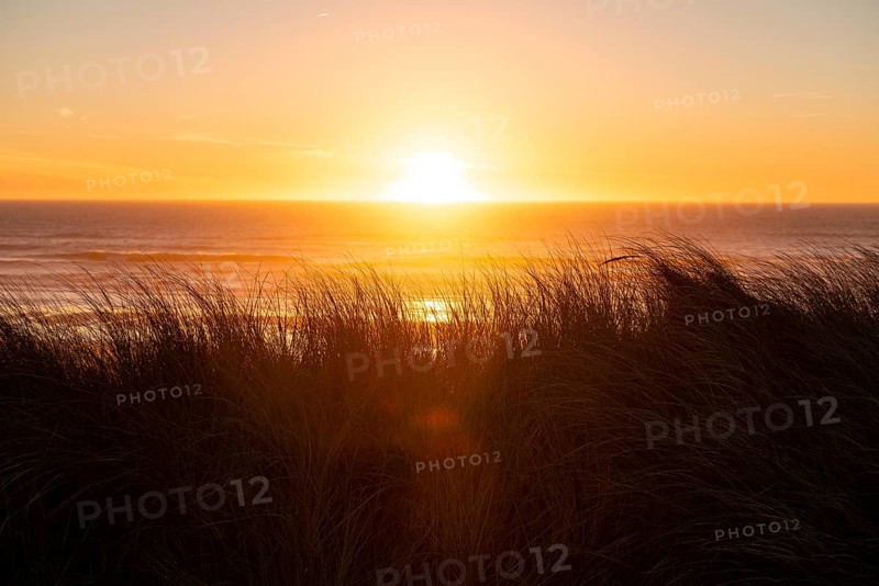 Sunset over the sea