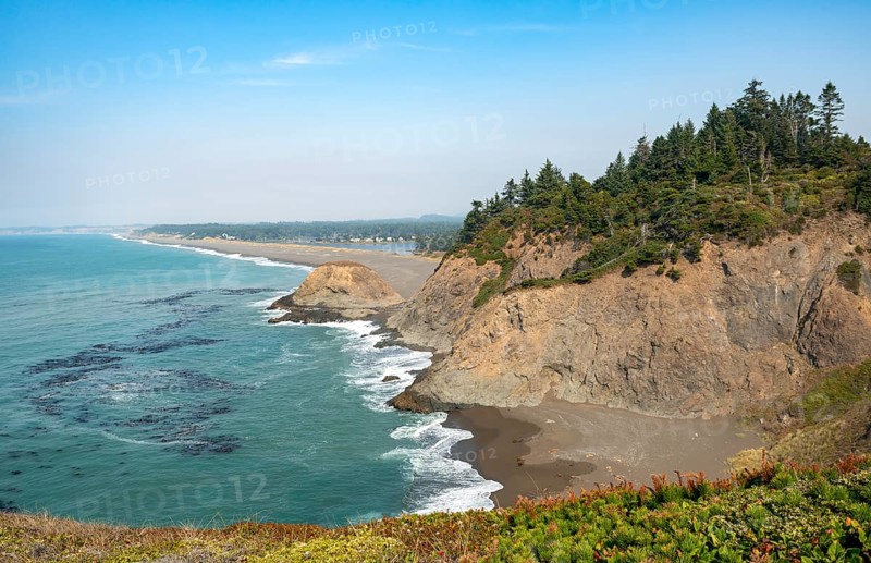 Sandy beach beach and rocky coast