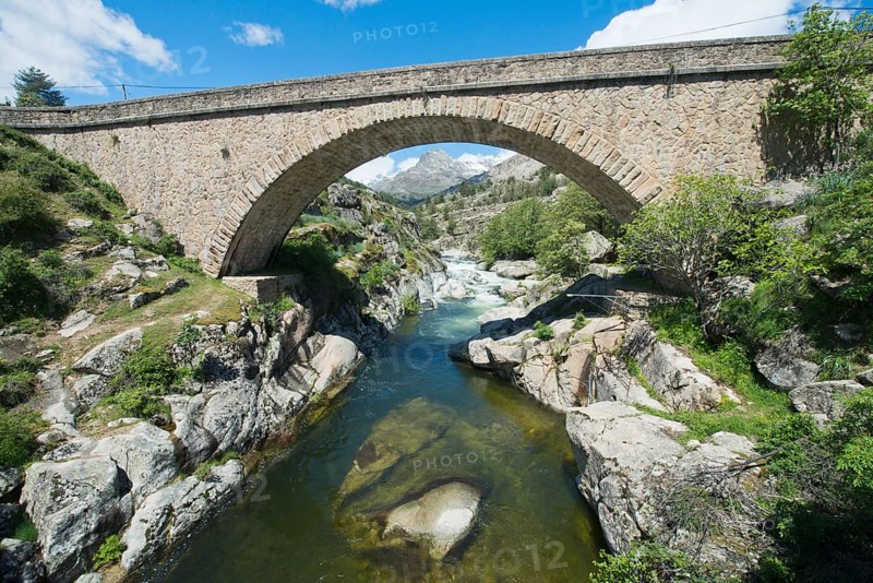 Bridge over the river Golo