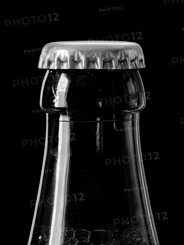 Beer bottle with crown cork