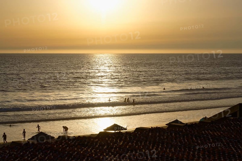Fonte da Telha beach at sunset