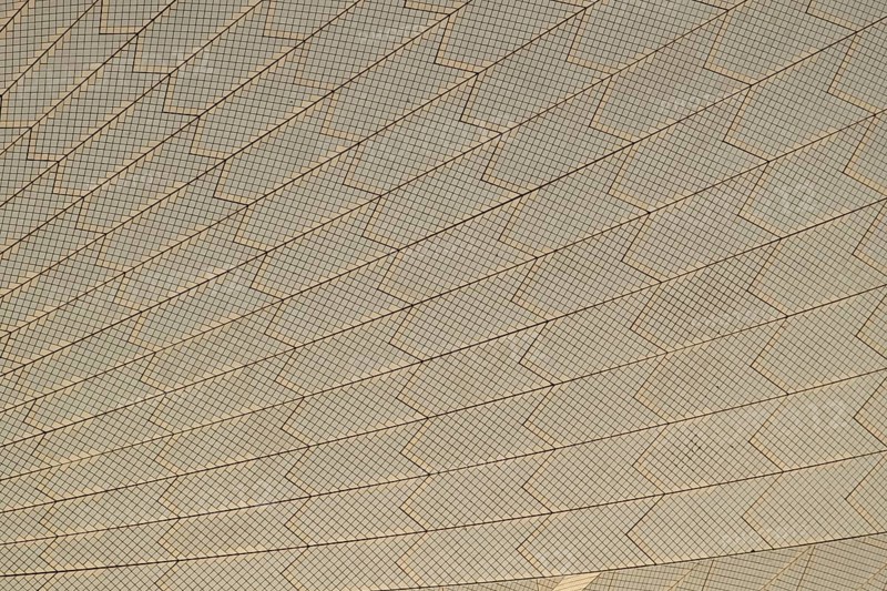 Close up of one of the sails of the Sydney Opera House