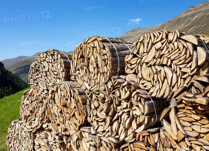 Piled up wood