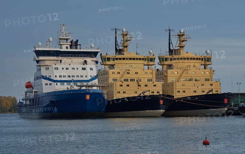 Three ships of the Finnish icebreaker fleet