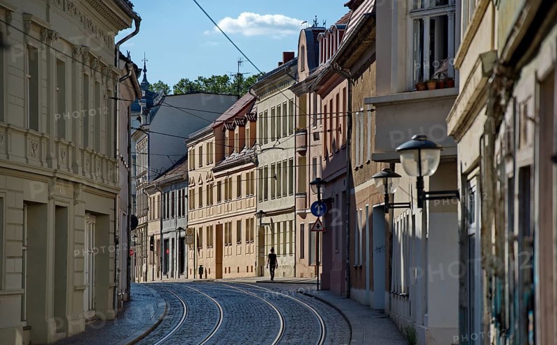 Ritterstrasse in the old town of Brandenburg an der Havel