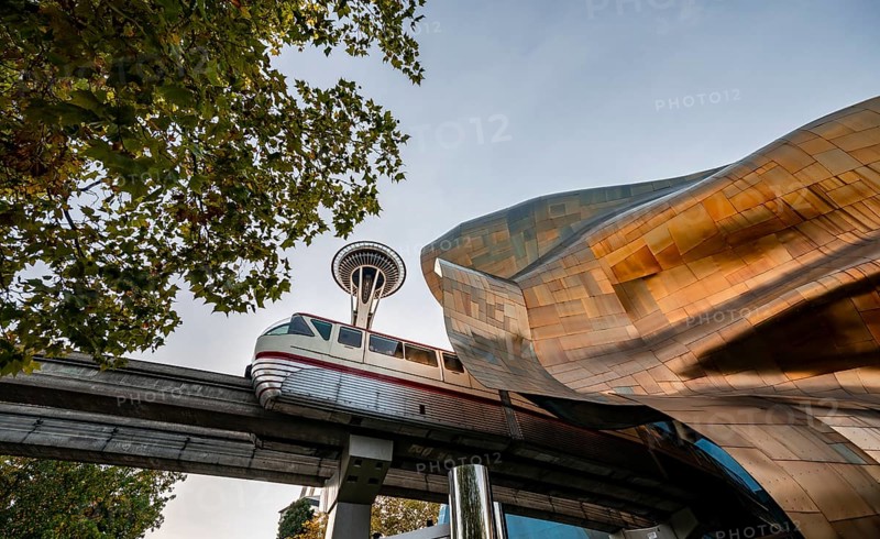 Monorail track and Space Needle