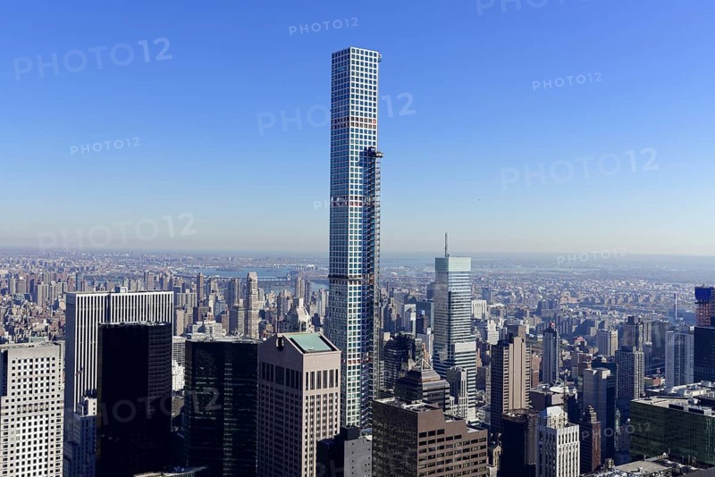 View of Downtown Manhattan and Empire State Building from Rockefeller Center