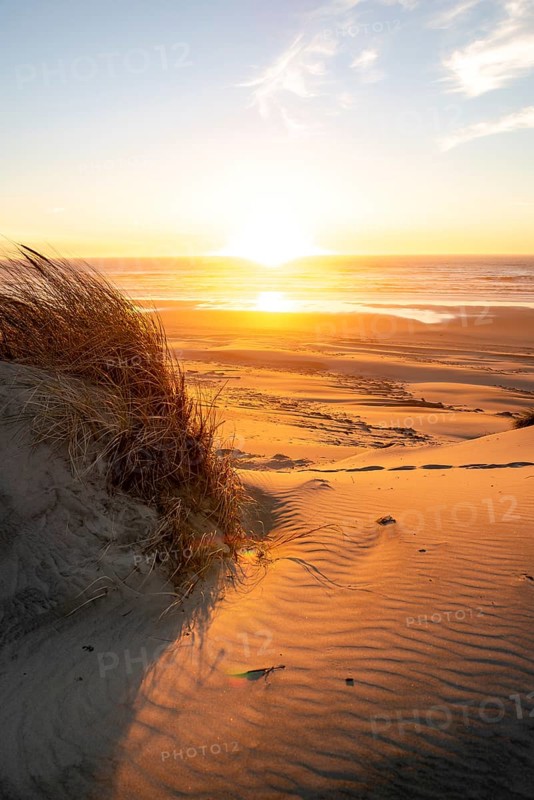 Sunset over the sea