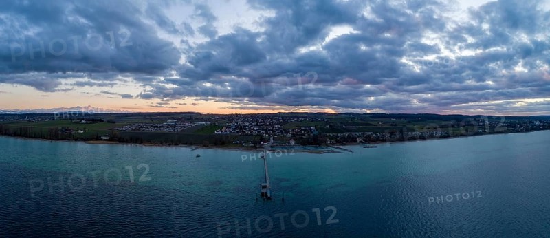 Evening twilight at Lake Constance