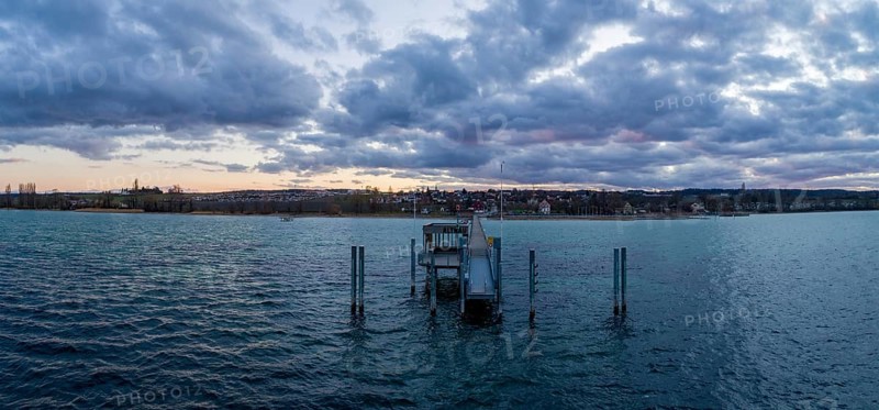 Evening twilight at Lake Constance