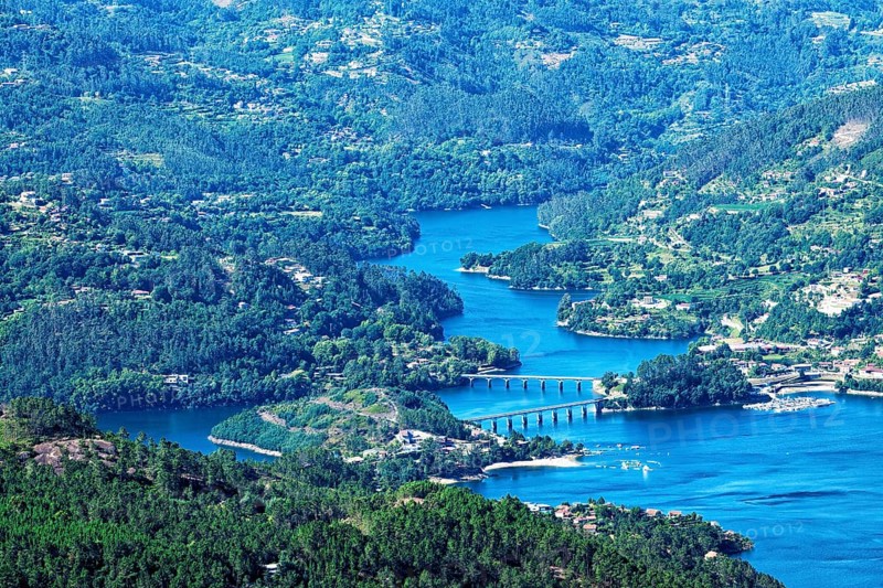 View from the point of view Pedra Bela over the Cavado River