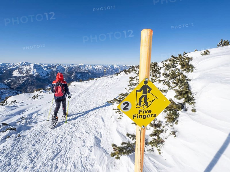 Blue sky over winter landscape