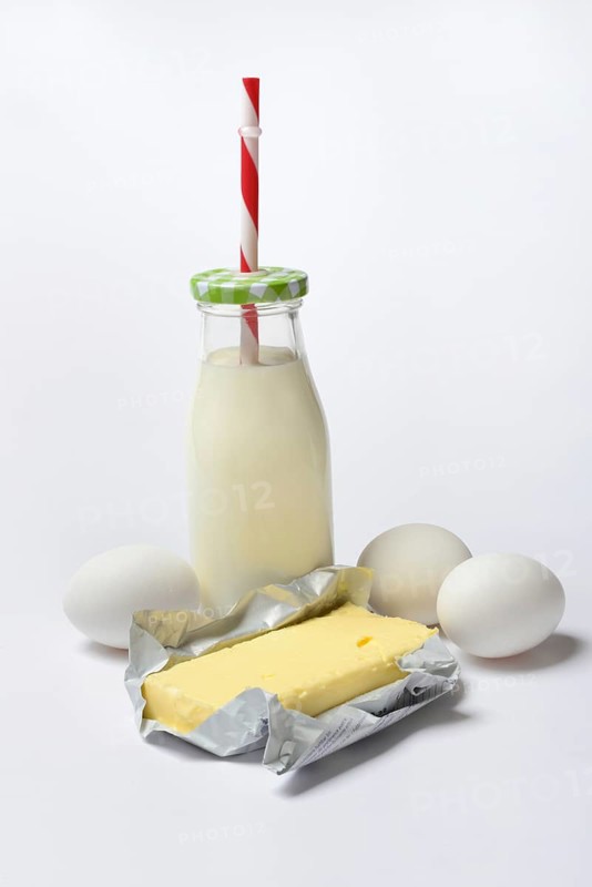 Butter in opened packaging