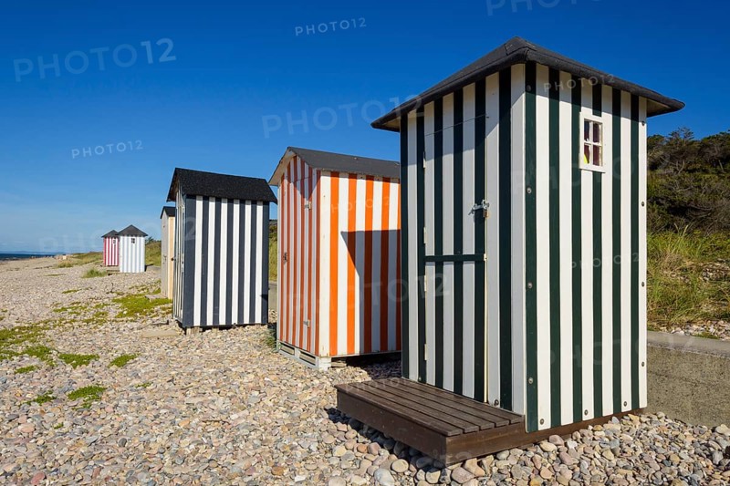 Colorful Beach Cabins