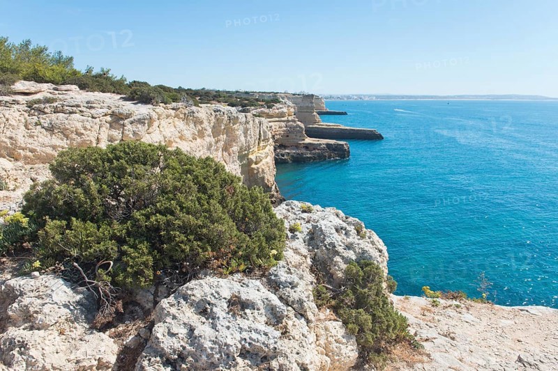Rock cliff landscape Praia da Albandeira