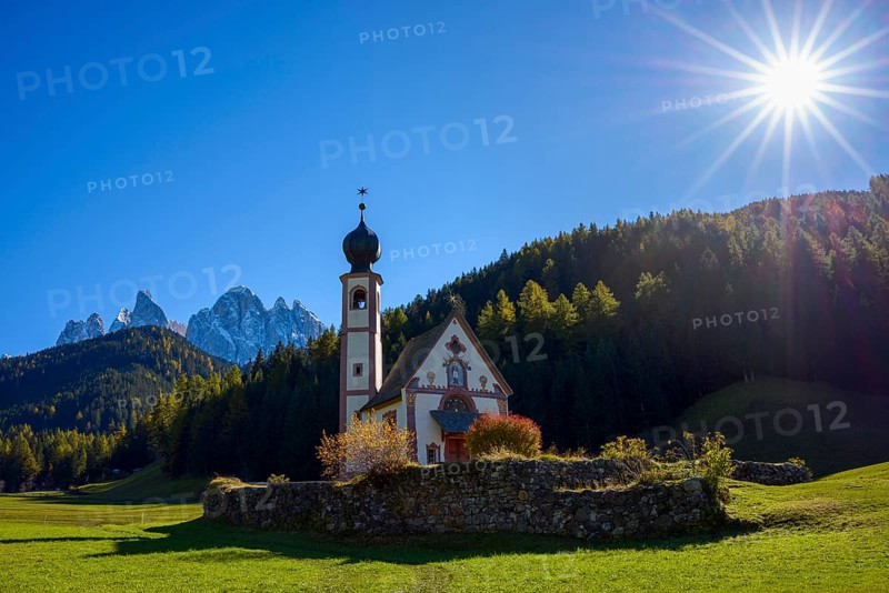 Saint Johann Church with Sun