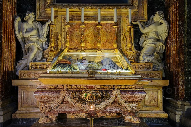 Glass coffin of St. San Giovanni Leonardi