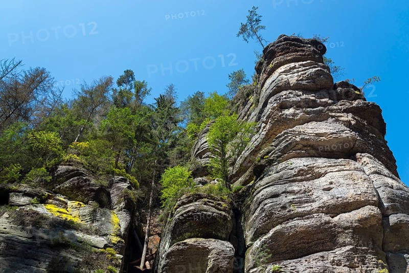 Rock faces in the Kamenice Valley
