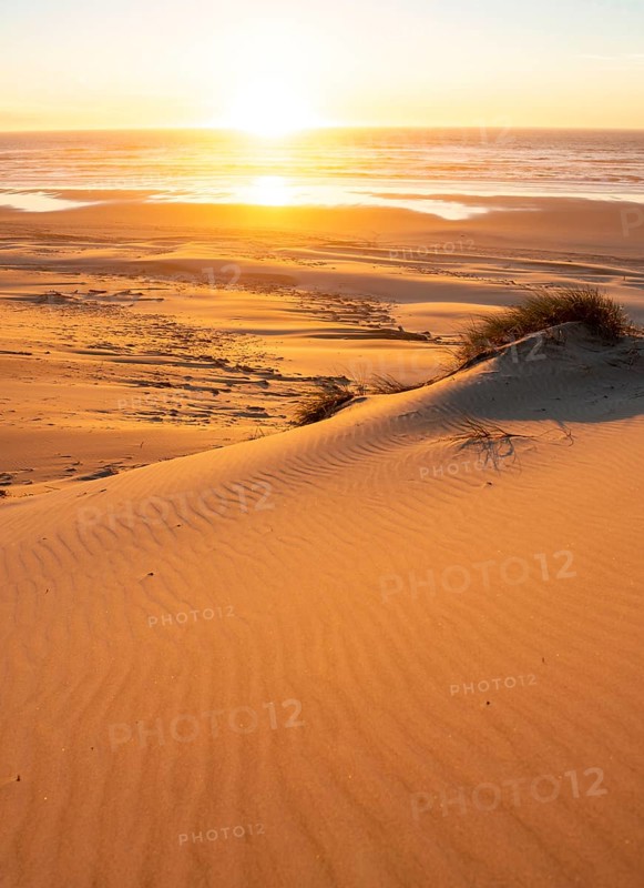 Sunset over the sea