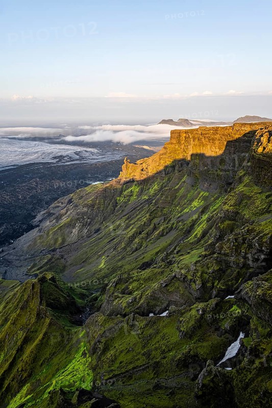 Spectacular landscape in the evening light