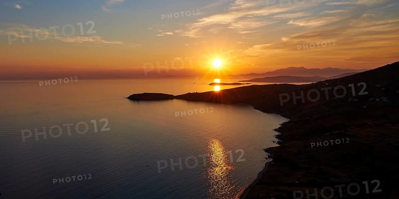 Sunset over the sea