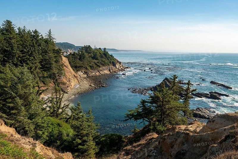 Sandy beach beach and rocky coast