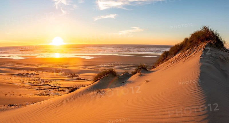 Sunset over the sea
