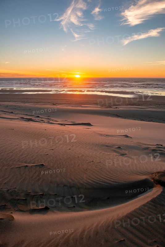 Sunset over the sea
