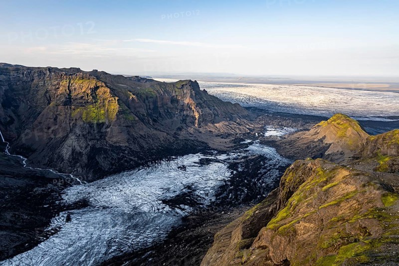 Spectacular landscape in the evening light