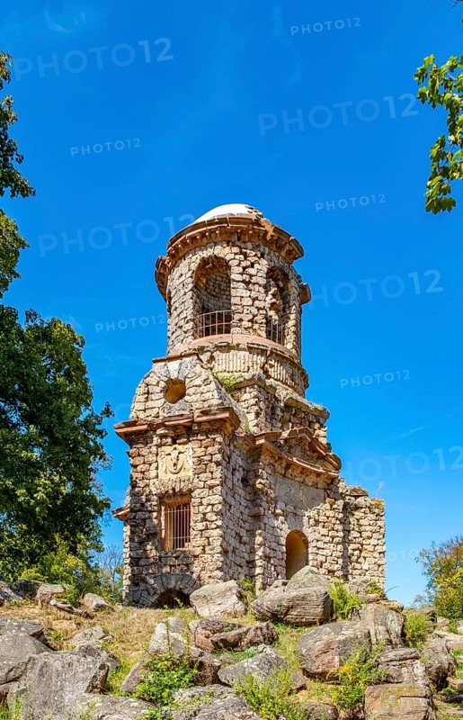 Temple of Mercury made of tuff in the palace garden at Schwetzingen Palace