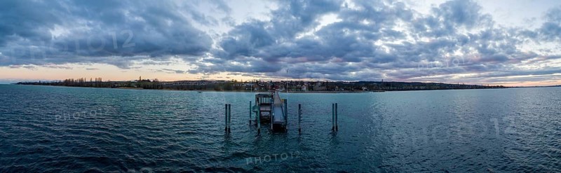 Evening twilight at Lake Constance