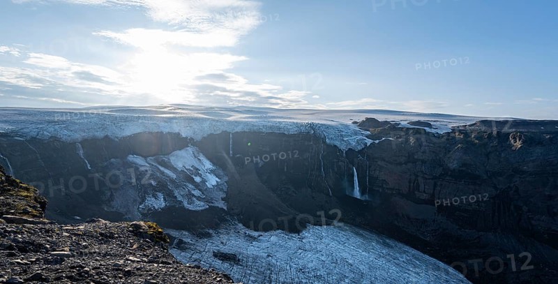 Spectacular landscape in the evening light