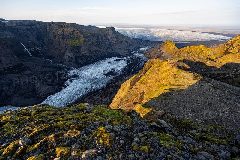 Spectacular landscape in the evening light