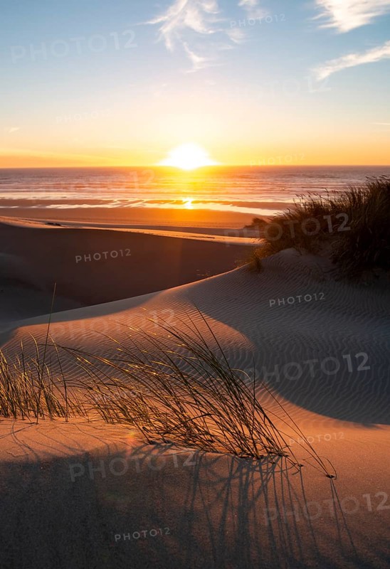 Sunset over the sea