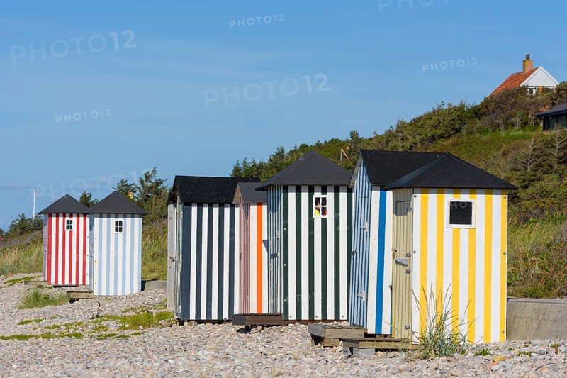 Colorful Beach Cabins
