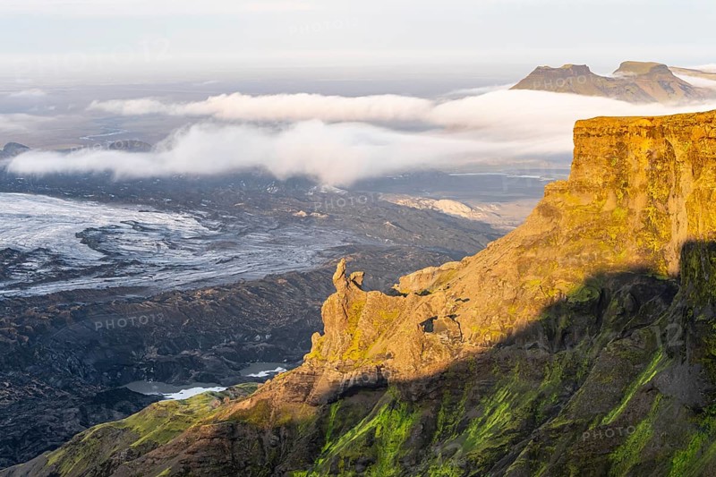 Spectacular landscape in the evening light