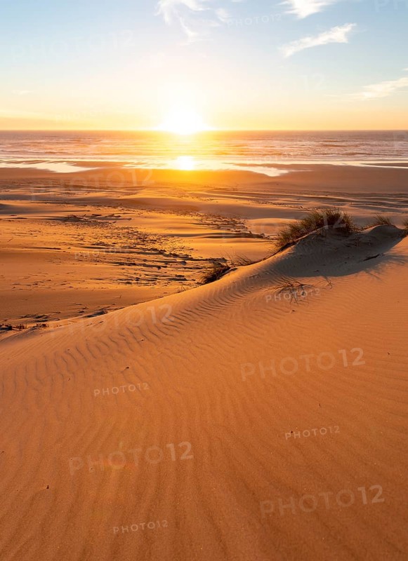 Sunset over the sea