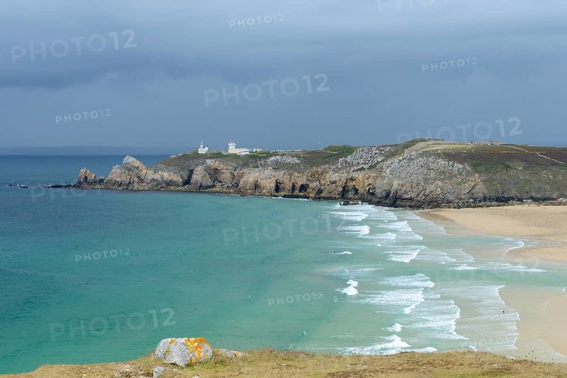 Rocky coast and sandy bay