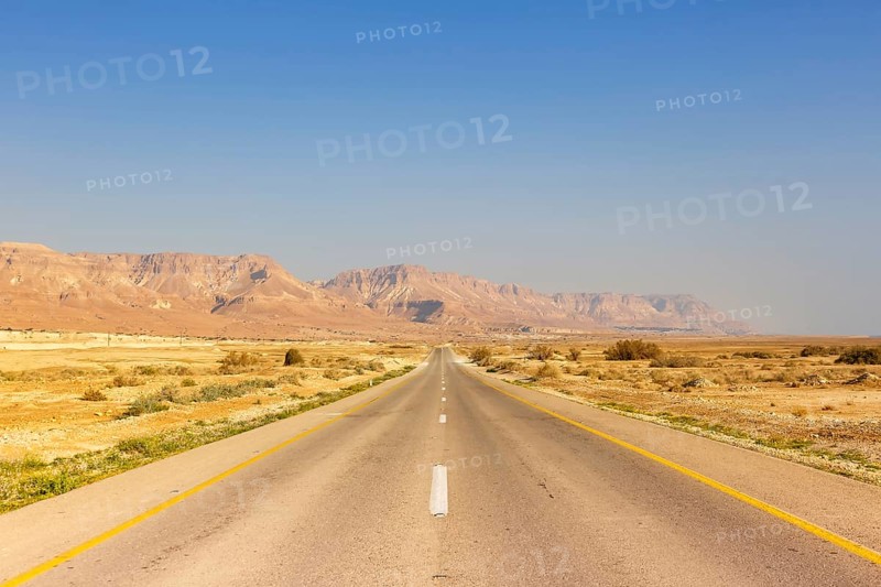 Endless straight road