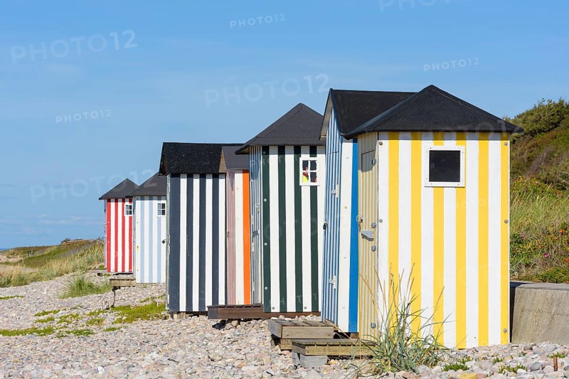 Colorful Beach Cabins